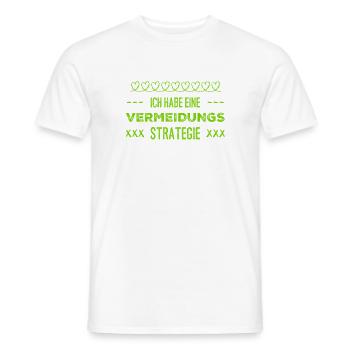 vermeiden geht immer - Männer T-Shirt - Weiß - Vorne - AI Model Male 178 dark (178cm)
