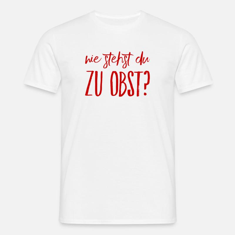 Obst gefällig? - Männer T-Shirt - Weiß