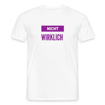 ach ne - Männer T-Shirt - Weiß - Vorne - AI Model Male 178 dark (178cm)