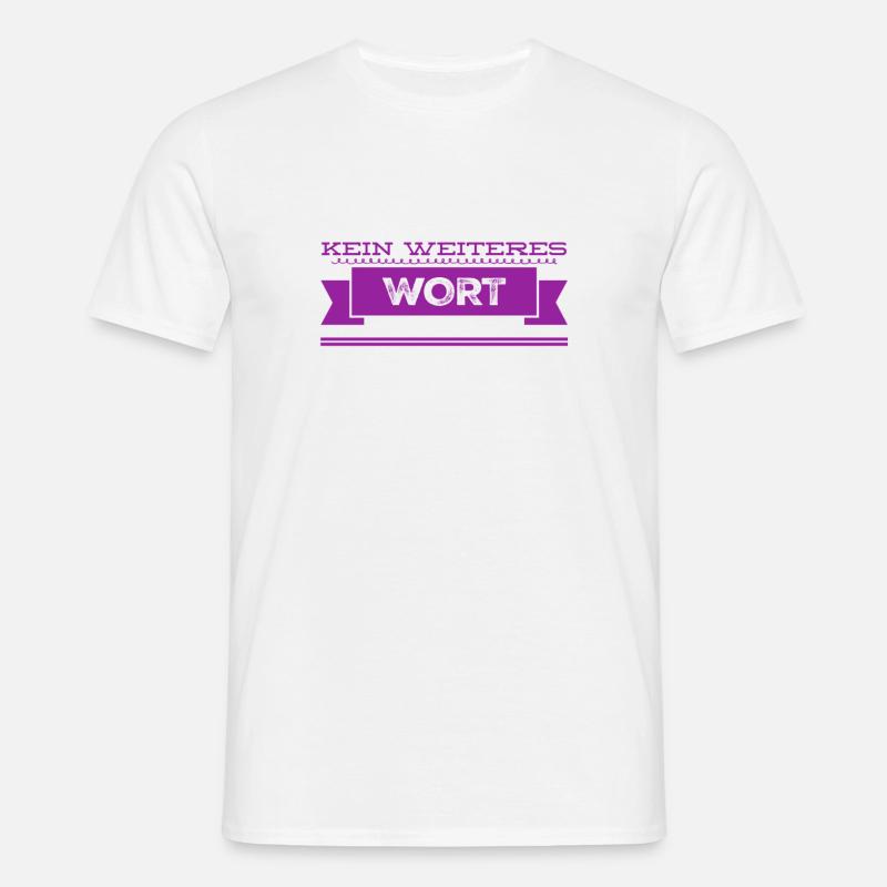 sei bitte ruhig - Männer T-Shirt - Weiß