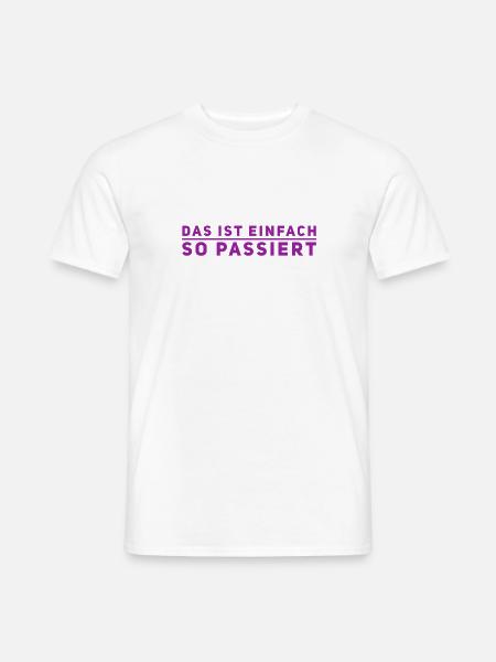 das war nicht mein Plan - Männer T-Shirt - Weiß