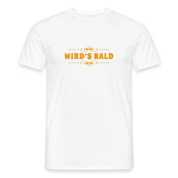 mach schneller - Männer T-Shirt - Weiß - Vorne - AI Model Male 178 dark (178cm)