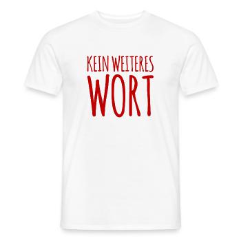 sei leise - Männer T-Shirt - Weiß - Vorne - AI Model Male 178 dark (178cm)