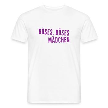 Böses Mädchen - Männer T-Shirt - Weiß - Vorne - AI Model Male 178 dark (178cm)