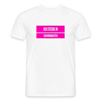 ich habe Probleme - Männer T-Shirt - Weiß - Vorne - AI Model Male 178 dark (178cm)