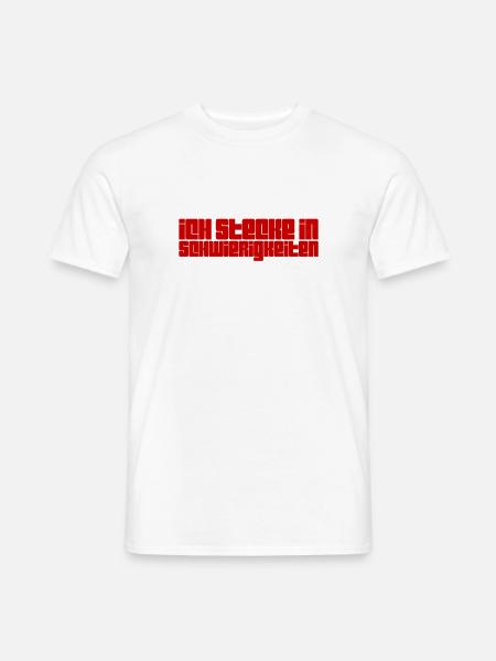 das ist schwierig - Männer T-Shirt - Weiß
