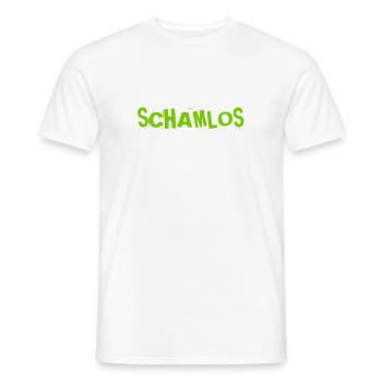 ich bin schamlos - Männer T-Shirt - Weiß - Vorne - AI Model Male 178 dark (178cm)