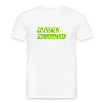 Probleme - Männer T-Shirt - Weiß - Vorne - AI Model Male 178 dark (178cm)
