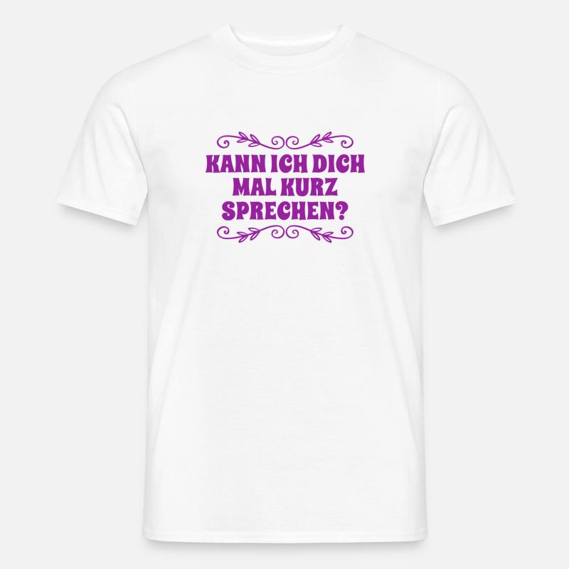 ich will dich kennenlernen - Männer T-Shirt - Weiß