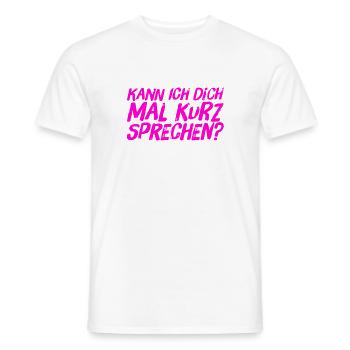 bereit für ein Gespräch - Männer T-Shirt - Weiß - Vorne - AI Model Male 178 dark (178cm)
