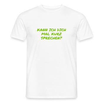 bereit zu reden - Männer T-Shirt - Weiß - Vorne - AI Model Male 178 dark (178cm)