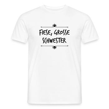 meine fiese Schwester ist groß - Männer T-Shirt - Weiß - Vorne - AI Model Male 178 dark (178cm)