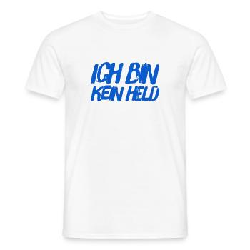 ich bin kein Held - Männer T-Shirt - Weiß - Vorne - AI Model Male 178 dark (178cm)