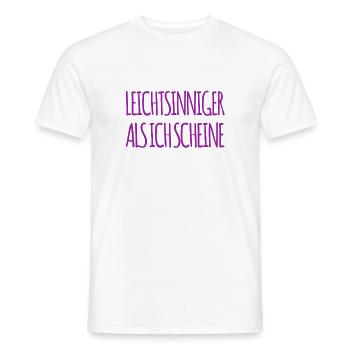 extrem leichtsinnig - Männer T-Shirt - Weiß - Vorne - AI Model Male 178 dark (178cm)