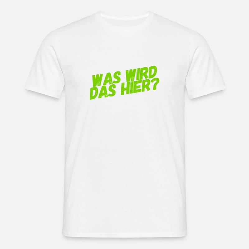 was wird das? - Männer T-Shirt - Weiß
