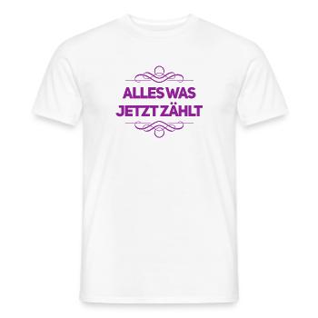 alles was zählt - Männer T-Shirt - Weiß - Vorne - AI Model Male 178 dark (178cm)