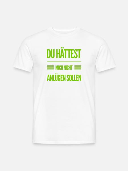 Lügen sind furchtbar - Männer T-Shirt - Weiß