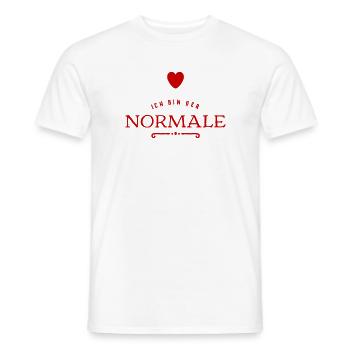 ich bin der Normale - Männer T-Shirt - Weiß - Vorne - AI Model Male 178 dark (178cm)