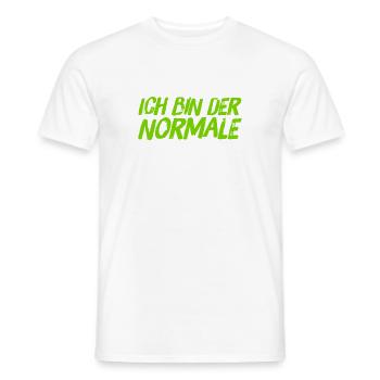 ich bin normal - Männer T-Shirt - Weiß - Vorne - AI Model Male 178 dark (178cm)