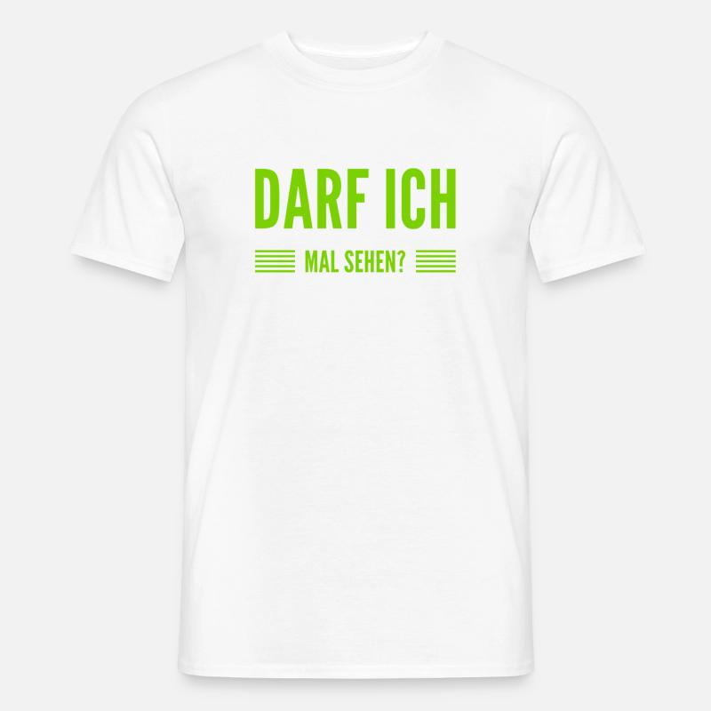 lass mal sehen - Männer T-Shirt - Weiß