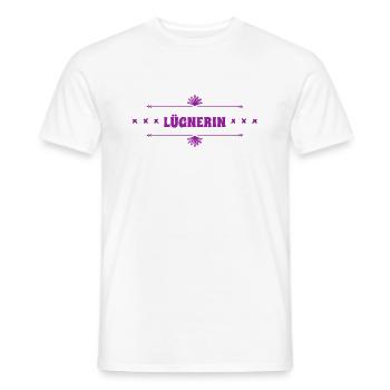 ich bin eine Lügnerin - Männer T-Shirt - Weiß - Vorne - AI Model Male 178 dark (178cm)