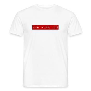 ich muss gehen - Männer T-Shirt - Weiß - Vorne - AI Model Male 178 dark (178cm)