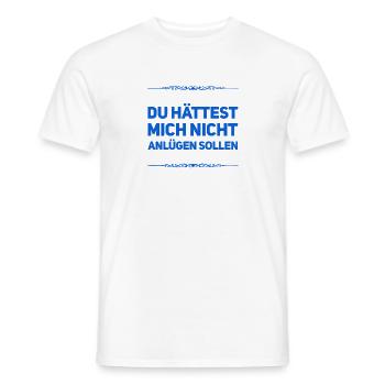 ich bin gegen Lügen - Männer T-Shirt - Weiß - Vorne - AI Model Male 178 dark (178cm)