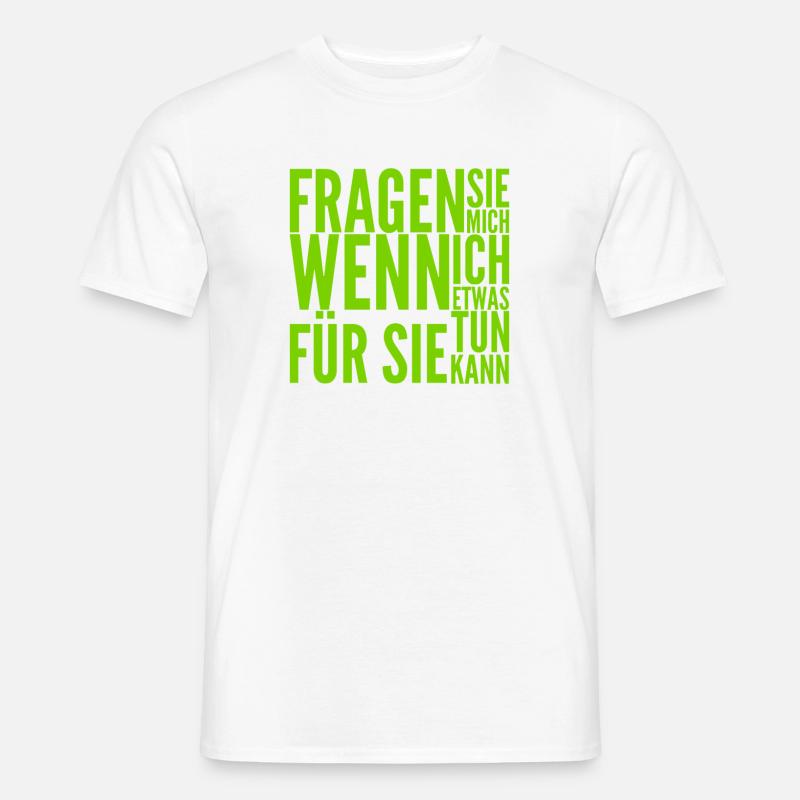 möchten Sie Unterstützung? - Männer T-Shirt - Weiß