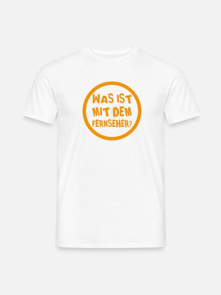 was ist mit dem Fernseher los? - Männer T-Shirt - Weiß
