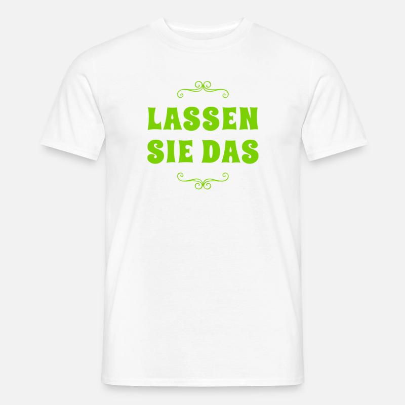 nicht weitermachen - Männer T-Shirt - Weiß