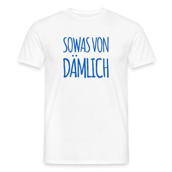 richtig doof - Männer T-Shirt - Weiß - Vorne - AI Model Male 178 dark (178cm)