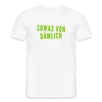 voll dumm - Männer T-Shirt - Weiß - Vorne - AI Model Male 178 dark (178cm)