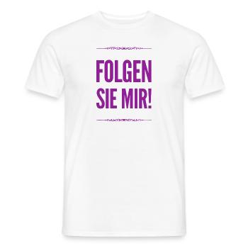 ich gehe voran - Männer T-Shirt - Weiß - Vorne - AI Model Male 178 dark (178cm)