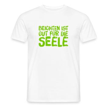 gut für die Seele - Männer T-Shirt - Weiß - Vorne - AI Model Male 178 dark (178cm)