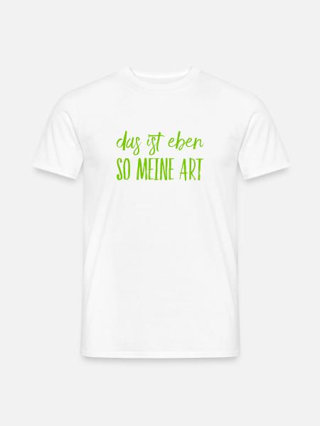 das ist meine Art - Männer T-Shirt - Weiß