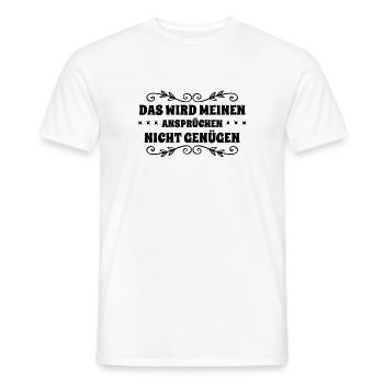 anspruchsvoll - Männer T-Shirt - Weiß - Vorne - AI Model Male 178 dark (178cm)
