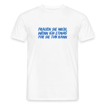 benötigen sie Hilfe? - Männer T-Shirt - Weiß - Vorne - AI Model Male 178 dark (178cm)