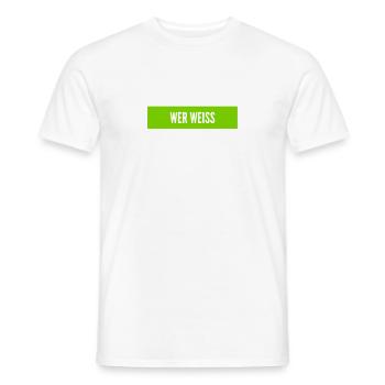 ich habe keinen Plan - Männer T-Shirt - Weiß - Vorne - AI Model Male 178 dark (178cm)