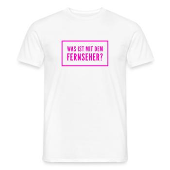 was soll das? - Männer T-Shirt - Weiß - Vorne - AI Model Male 178 dark (178cm)