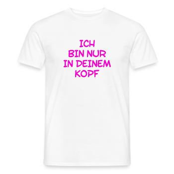 alles Einbildung - Männer T-Shirt - Weiß - Vorne - AI Model Male 178 dark (178cm)