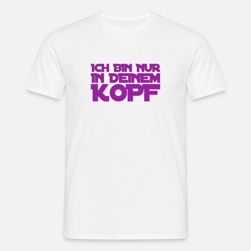 das ist eingebildet - Männer T-Shirt - Weiß