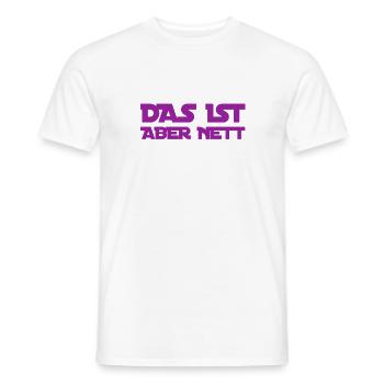 das war sehr nett - Männer T-Shirt - Weiß - Vorne - AI Model Male 178 dark (178cm)