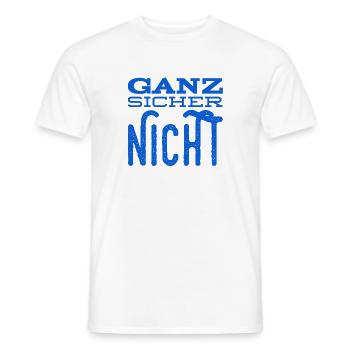 auf keinen Fall - Männer T-Shirt - Weiß - Vorne - AI Model Male 178 dark (178cm)
