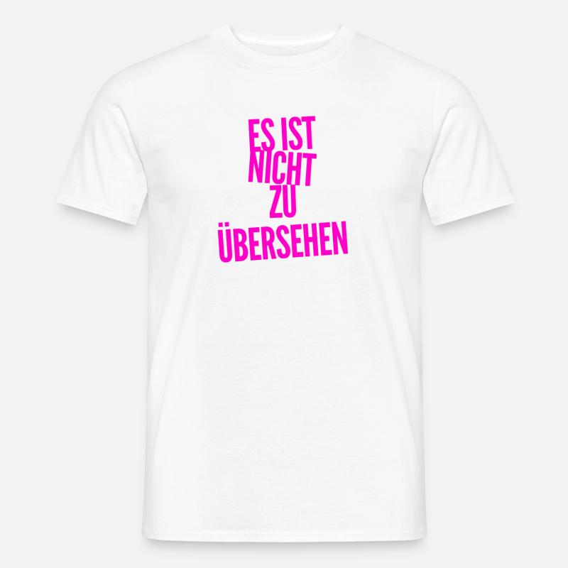 offensichtlich - Männer T-Shirt - Weiß