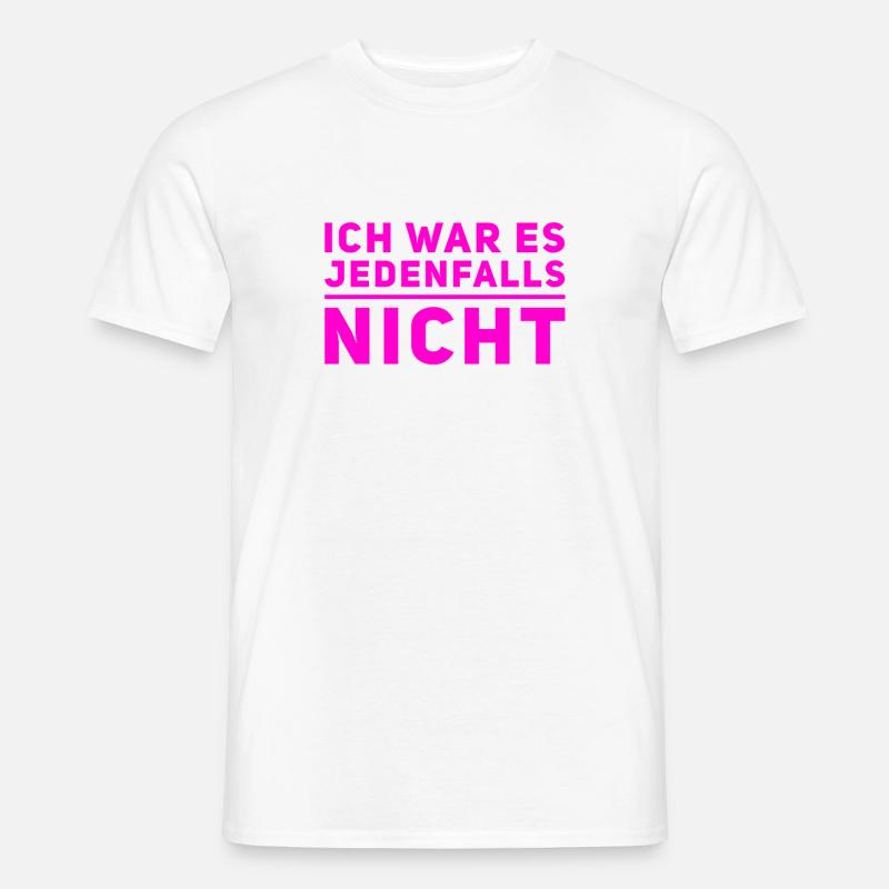 ich bin unschudig - Männer T-Shirt - Weiß