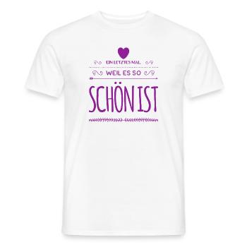 wollen wir nochmal? - Männer T-Shirt - Weiß - Vorne - AI Model Male 178 dark (178cm)