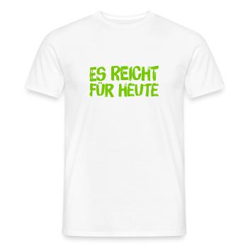 ich will nicht mehr - Männer T-Shirt - Weiß - Vorne - AI Model Male 178 dark (178cm)
