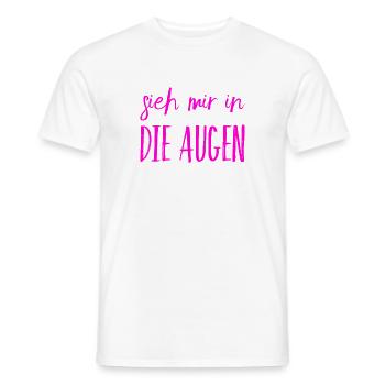 ich steh auf dich - Männer T-Shirt - Weiß - Vorne - AI Model Male 178 dark (178cm)
