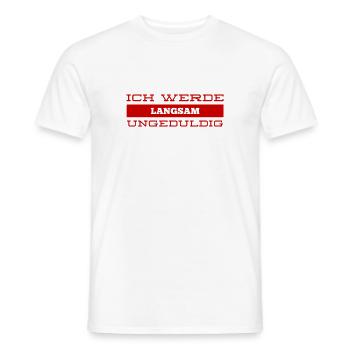 unruhig - Männer T-Shirt - Weiß - Vorne - AI Model Male 178 dark (178cm)