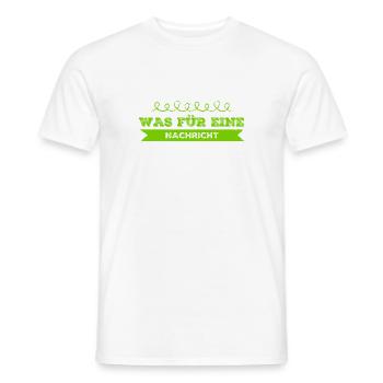 good news - Männer T-Shirt - Weiß - Vorne - AI Model Male 178 dark (178cm)